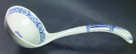 Old Chelsea Blue (Blue Birds, Flowers) Tureen Ladle