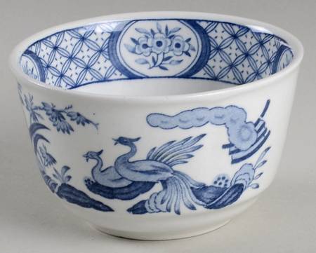 Old Chelsea Blue (Blue Birds, Flowers) Mini Open Sugar Bowl