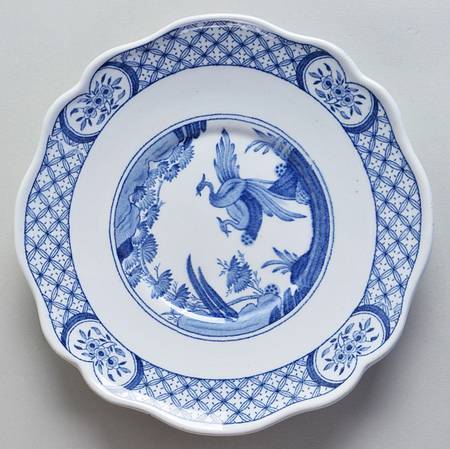 Old Chelsea Blue (Blue Birds, Flowers) Underplate for Sauce Boat