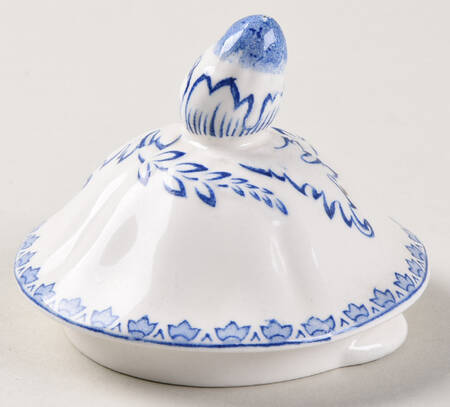 Quail Blue (Round Quail Backstamp) Lid for Coffee Pot