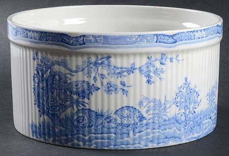 Quail Blue (Round Quail Backstamp) 7" Souffle