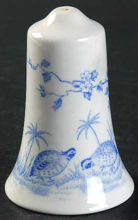 Quail Blue (Round Quail Backstamp) Salt Shaker