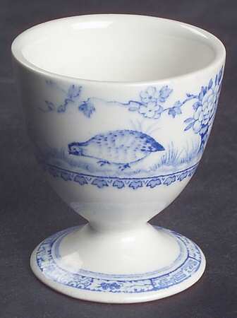 Quail Blue (Round Quail Backstamp) Single Egg Cup
