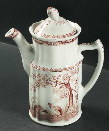 Quail Brown Mini Coffee Pot & Lid