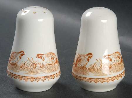 Quail Brown Salt & Pepper Set
