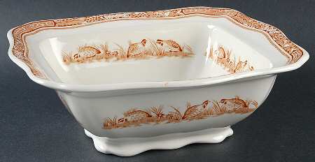 Quail Brown Square Vegetable No Lid