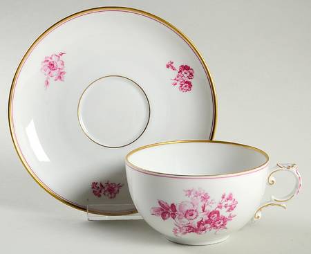 01203 Flat Cup & Saucer Set by Furstenberg