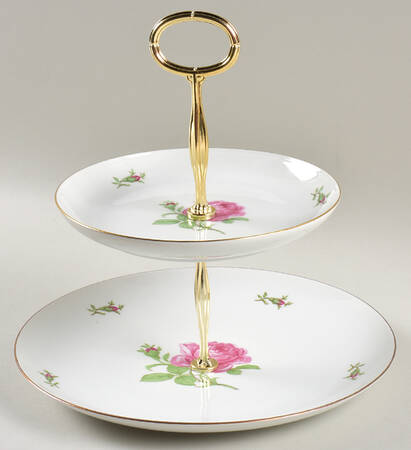 02171 6 5/8"-10"  2 Tiered Serving Tray (Dp, Sp) HC