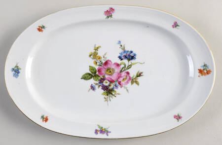 Ancestral Dresden 13" Oval Serving Platter
