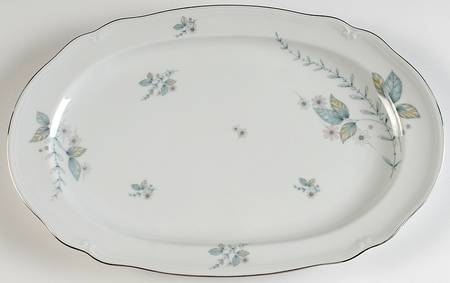 Bluette 15" Oval Serving Platter