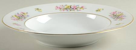 Bouquet Rim Soup Bowl