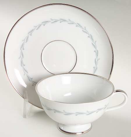 Diana Footed Cup & Saucer Set