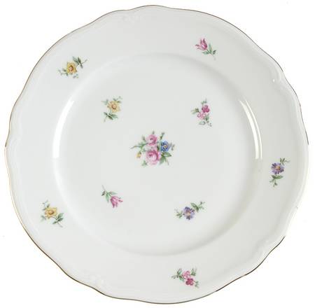 Dresden Flower Salad Plate