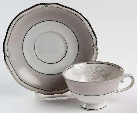 Fantasy (Old Brunswick) Footed Demitasse Cup & Saucer Set