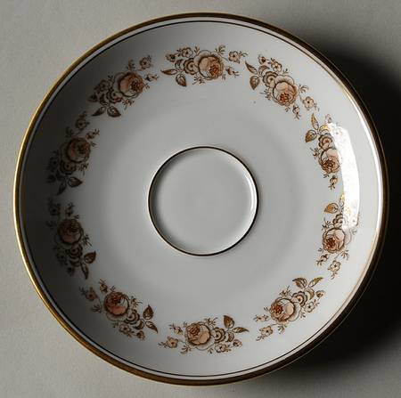 Gerverot Rose (Gold Verge) Saucer