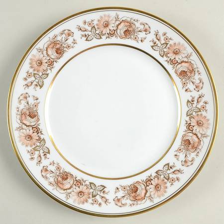 Gerverot Rose (Gold Verge) Luncheon Plate