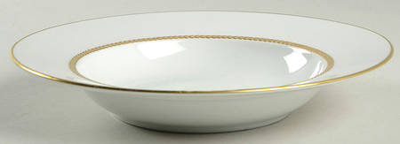 Golden Laurel Rim Soup Bowl