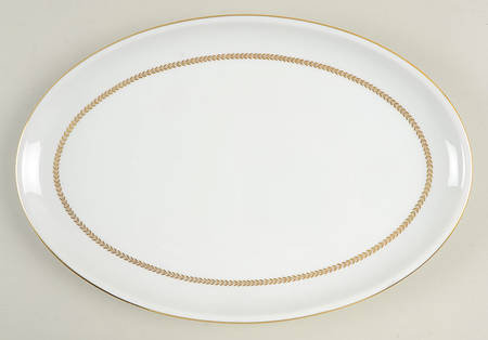 Golden Laurel 12" Oval Serving Platter