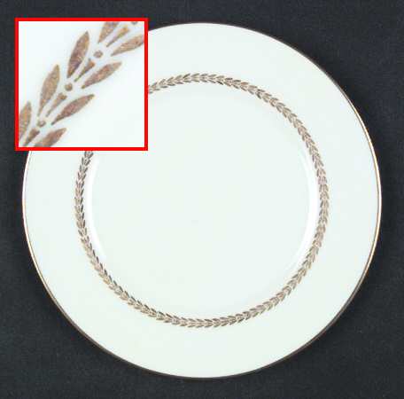 Golden Laurel Bread & Butter Plate by Furstenberg