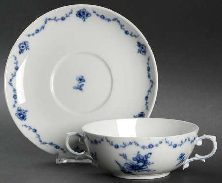 Lottine Flat Cream Soup Bowl & Saucer Set