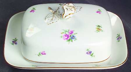 Millefleur Square Covered Butter