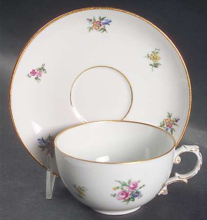 Millefleur Flat Cream Soup Bowl & Saucer Set