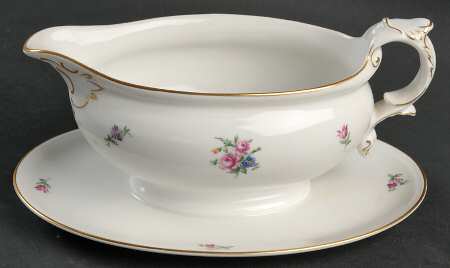 Millefleur Gravy Boat with Attached Underplate
