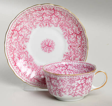 Park Lane Pink (Scalloped) Demitasse Cup & Saucer Set