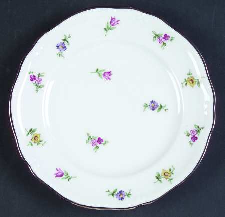 Priscilla (Floral Rim & Center) Bread & Butter Plate
