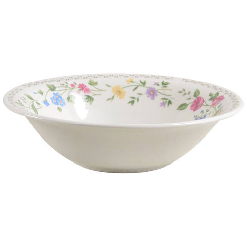English Garden (225-225a, White Background) 9" Round Vegetable Bowl