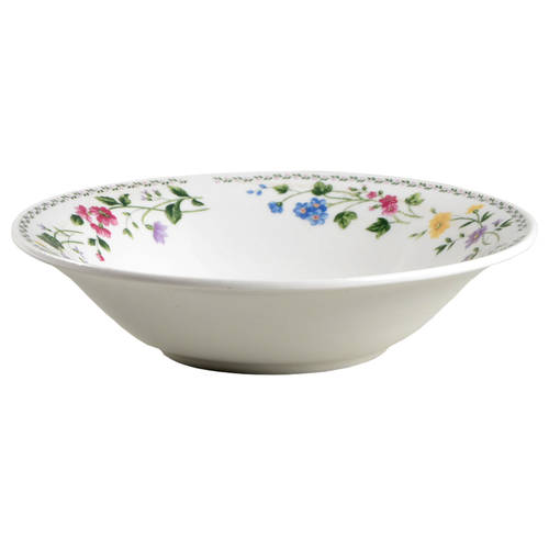 English Garden (225-225a, White Background) Coupe Soup Bowl