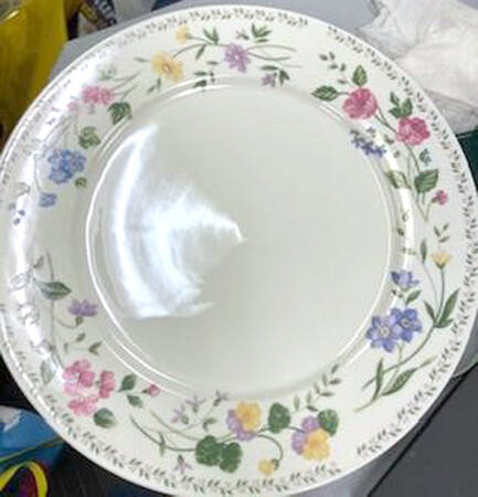 English Garden (225-225a, White Background) 11" Chop Plate (Round Platter)