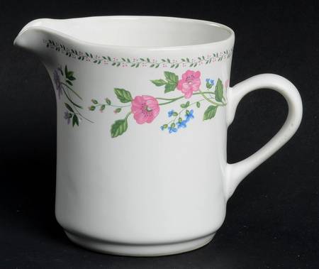 English Garden (225-225a, White Background) Creamer