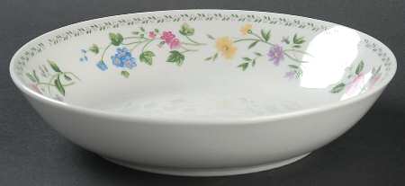 English Garden (225-225a, White Background) Coupe Soup Bowl