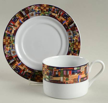 Park Avenue Flat Cup & Saucer Set by Farberware