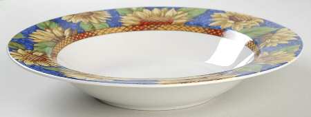 Sunflower Sensation Large Rim Soup Bowl