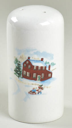White Christmas Salt Shaker