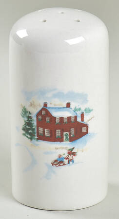 White Christmas Pepper Shaker