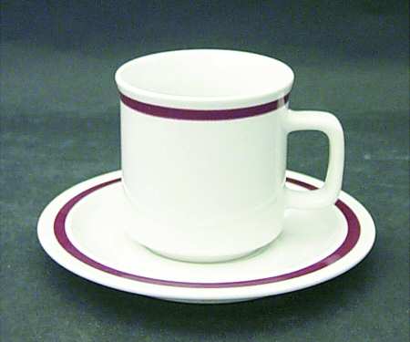 Clearbrook Flat Cup & Saucer Set