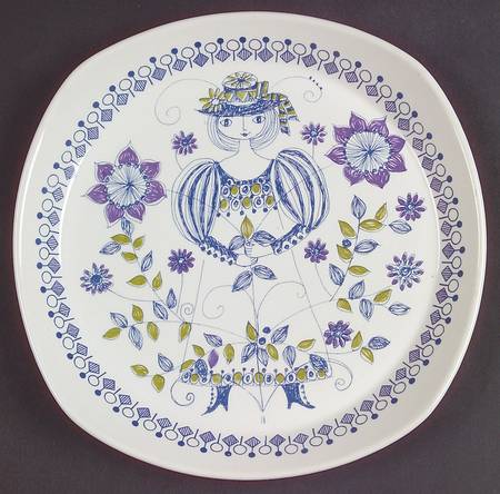 Lotte (Coupe) Square Salad Plate