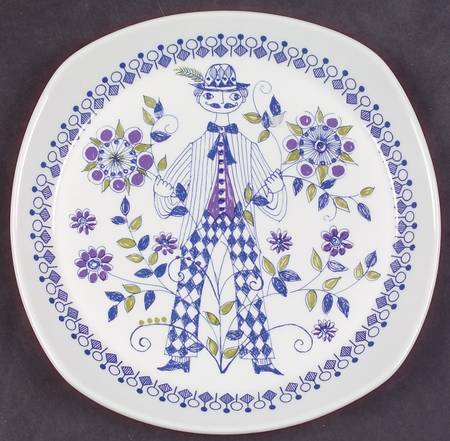 Lotte (Coupe) Square Salad Plate