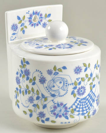 Lotte (Coupe) 6" Wall Hanging Storage Jar & Lid