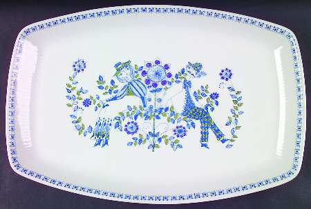 Lotte (Coupe) 15" Rectangular Serving Platter by Figgjo (Norway)