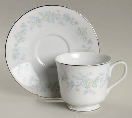 Carolee Footed Cup & Saucer Set