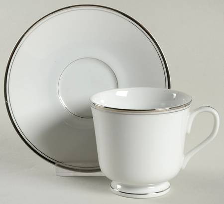 Starlight Footed Cup & Saucer Set