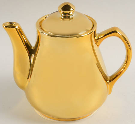 Gold Mini Teapot & Lid