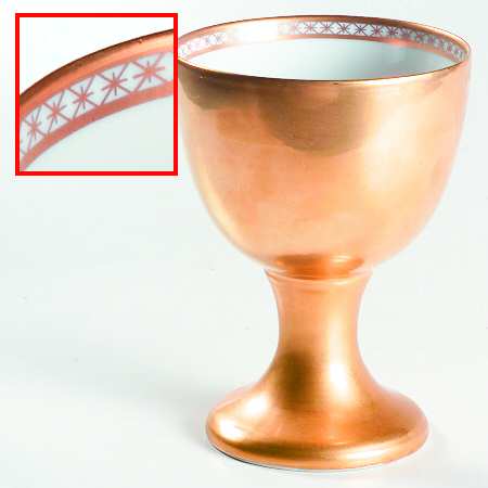 Gold China Goblet