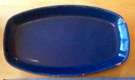 Westwind Navy Blue 11" Oval Serving Platter