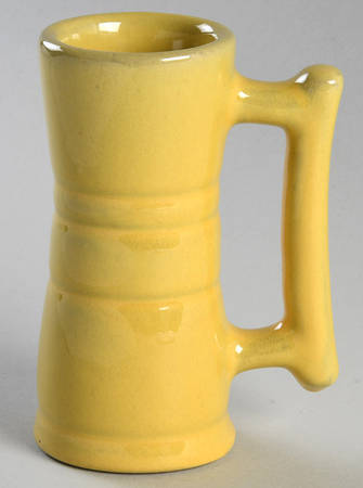 Plainsman Autumn Yellow Handled China Juice Tumbler by Frankoma