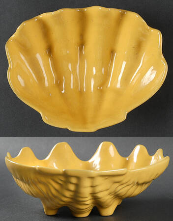 Plainsman Autumn Yellow 7" Shell Shaped Bowl